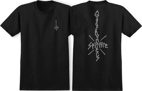 SPITFIRE GNARHUNTERS SPITFIRE SS TSHIRT SMALL BLACK