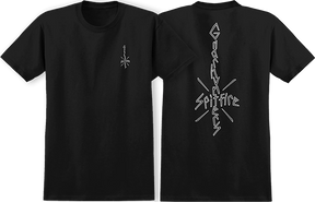 SPITFIRE GNARHUNTERS SPITFIRE SS TSHIRT MEDIUM BLACK