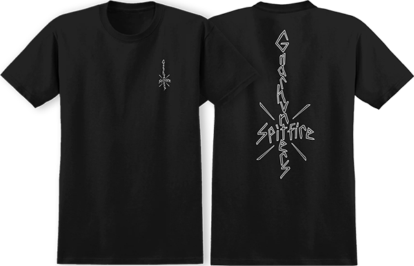 SPITFIRE GNARHUNTERS SPITFIRE SS TSHIRT XLARGE BLACK