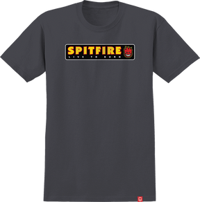 SPITFIRE LTB SS TSHIRT SMALL  CHARCOAL