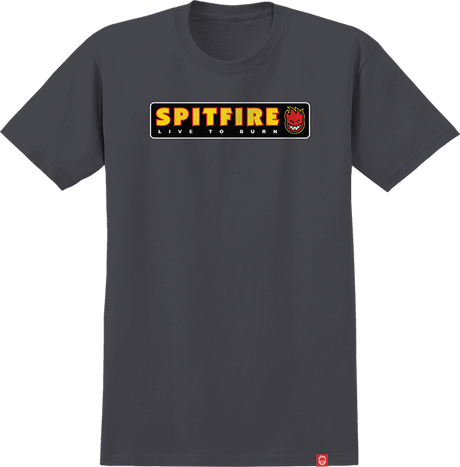 SPITFIRE LTB SS TSHIRT SMALL  CHARCOAL