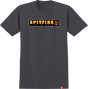 SPITFIRE LTB SS TSHIRT SMALL  CHARCOAL