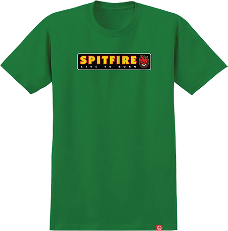SPITFIRE LTB SS TSHIRT SMALL KELLY GREEN