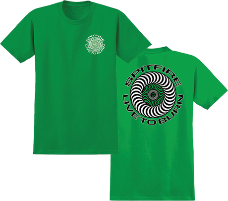 SPITFIRE LIVE TO BURN CLASS TSHIRTIC SS TSHIRT XLARGE IRISH GREEN