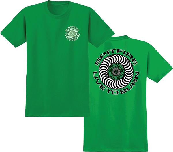SPITFIRE LIVE TO BURN CLASS TSHIRTIC SS TSHIRT XLARGE IRISH GREEN