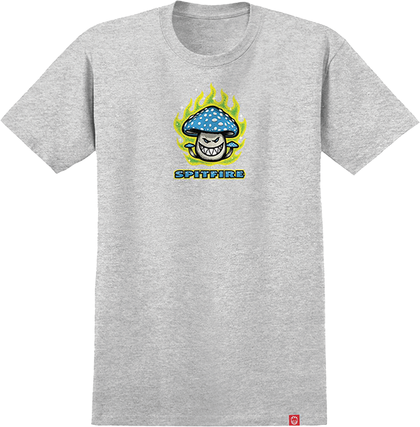 SPITFIRE MUSHROOM BIGHEAD SS SMALL HEATHER GREY