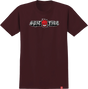 SPITFIRE OLD E DROP BIGHEAD SS TSHIRT XL-BURGUNDY/RED/BLK/WHT