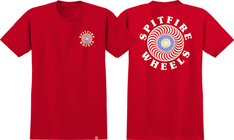 SPITFIRE OG CLASS TSHIRTIC FILL SS TSHIRT LARGE  RED/MULTI