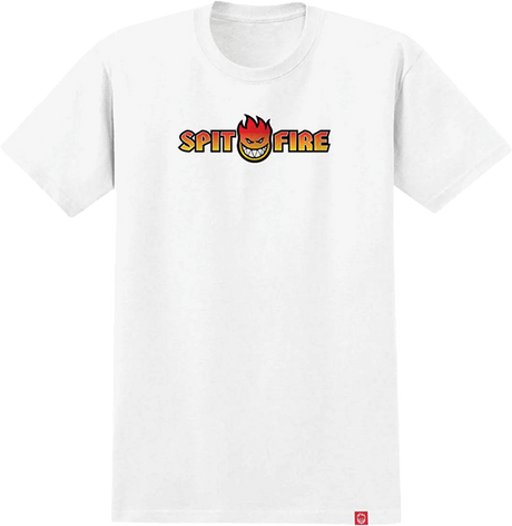 SPITFIRE OG SPLIT FADE FILL SS TSHIRT SMALL WHITE