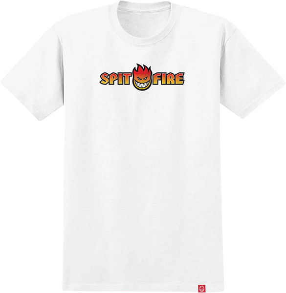SPITFIRE OG SPLIT FADE FILL SS TSHIRT LARGE WHITE