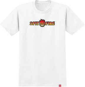 SPITFIRE OG SPLIT FADE FILL SS TSHIRT LARGE WHITE