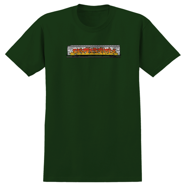 SPITFIRE SAVIE II TRAIN YARD SS TSHIRT LARGE FOREST