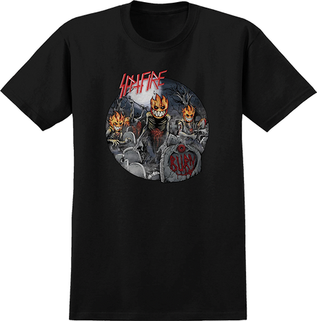SPITFIRE UNDEAD SS TSHIRT SMALL BLACK