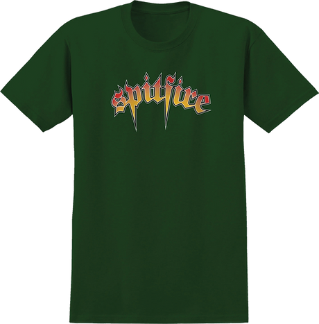SPITFIRE VENOM SCRIPT SS TSHIRT SMALL FOREST GRN