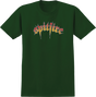 SPITFIRE VENOM SCRIPT SS TSHIRT SMALL FOREST GRN