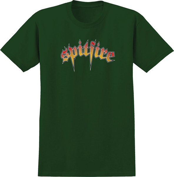 SPITFIRE VENOM SCRIPT SS TSHIRT MEDIUM FOREST GRN