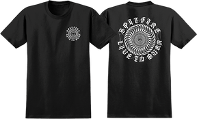 SPITFIRE WEB CLASS TSHIRTIC SS TSHIRT SMALL BLACK