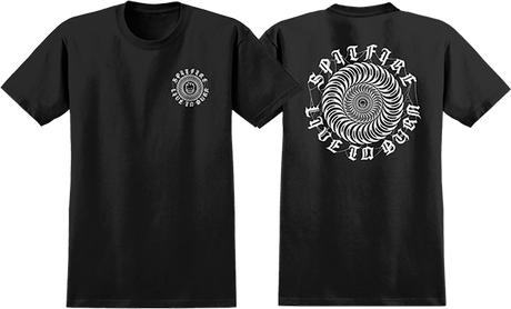 SPITFIRE WEB CLASS TSHIRTIC SS TSHIRT SMALL BLACK