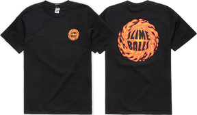 SLIME BALLS SB LOGO FLAME SS TSHIRT SMALL BLACK