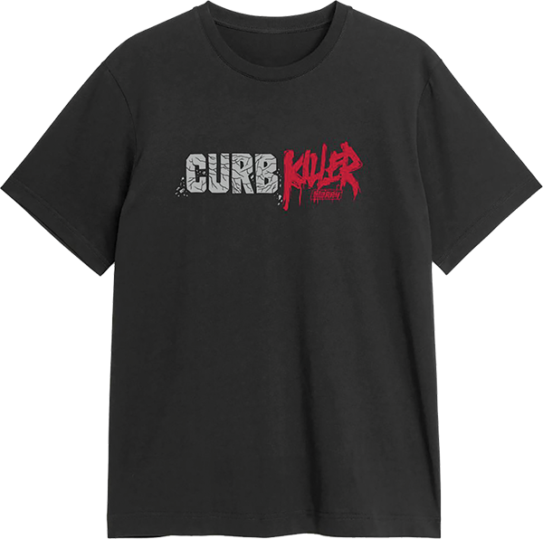 SLAPPY CURB KILLER WORDMARK SS TSHIRT MEDIUM BLACK