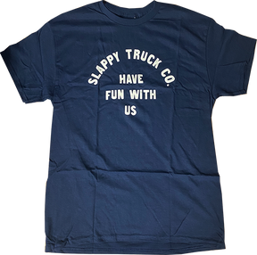 SLAPPY HAVE FUN SS TSHIRT SMALL NAVY