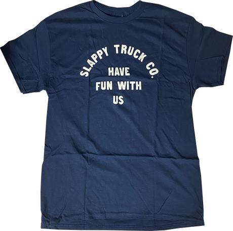 SLAPPY HAVE FUN SS TSHIRT SMALL NAVY