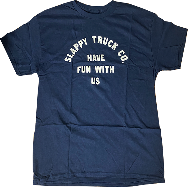 SLAPPY HAVE FUN SS TSHIRT SMALL NAVY