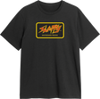 SLAPPY THROWBACK FILL SS TSHIRT MEDIUM BLACK
