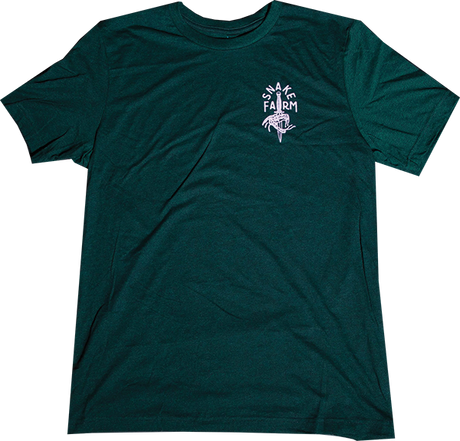 SNAKE FARM SIMPLICITEE SS TSHIRT SMALL-EMERALD HEATHER