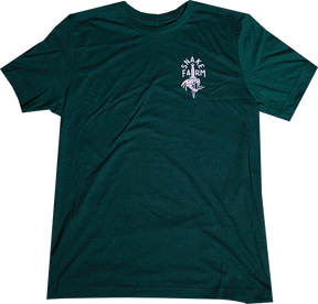 SNAKE FARM SIMPLICITEE SS TSHIRT MEDIUM-EMERALD HEATHER