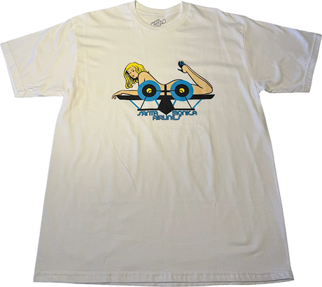 SMA GIRL ON PLANE SS TSHIRT MEDIUM WHITE