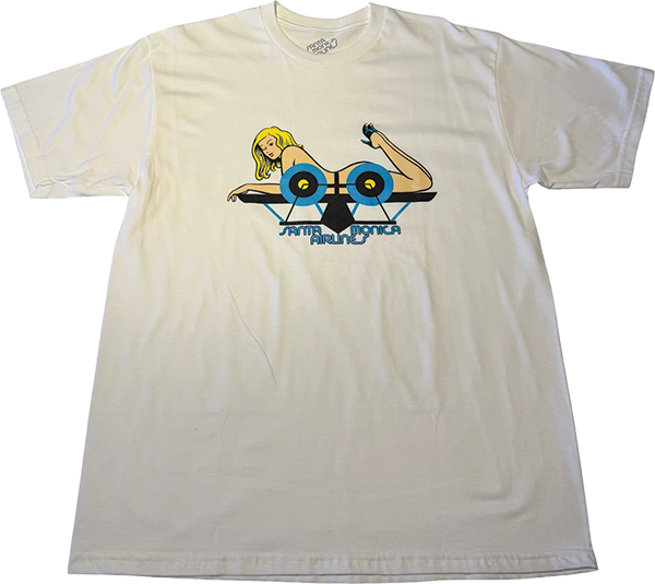 SMA GIRL ON PLANE SS TSHIRT LARGE WHITE