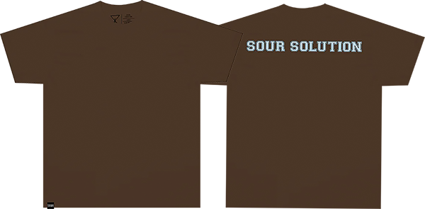 SOUR VARSITY SS TSHIRT XLARGE-BROWN