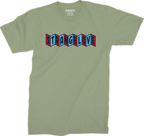STRANGELOVE CINE LOGO SS TSHIRT MEDIUM PICHOLINE OLIVE
