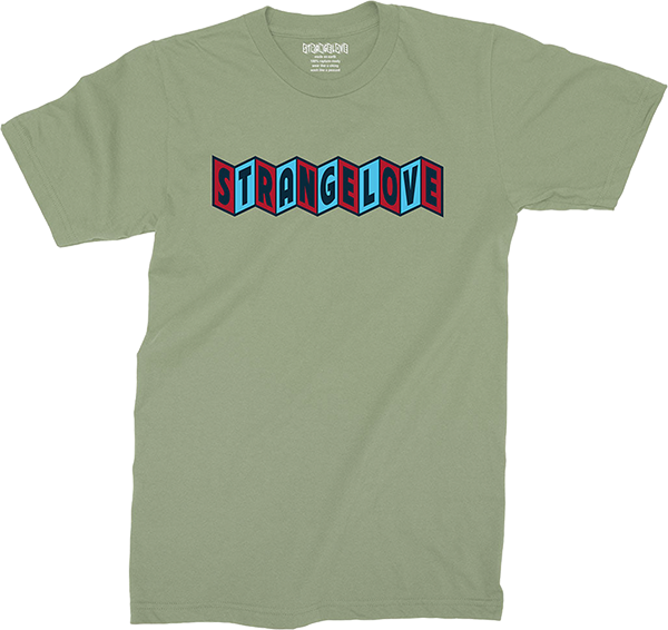 STRANGELOVE CINE LOGO SS TSHIRT MEDIUM PICHOLINE OLIVE