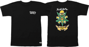 SUICIDAL POSS TSHIRTESS TSHIRTED TO SKATE 80S SS TSHIRT MEDIUM BLACK