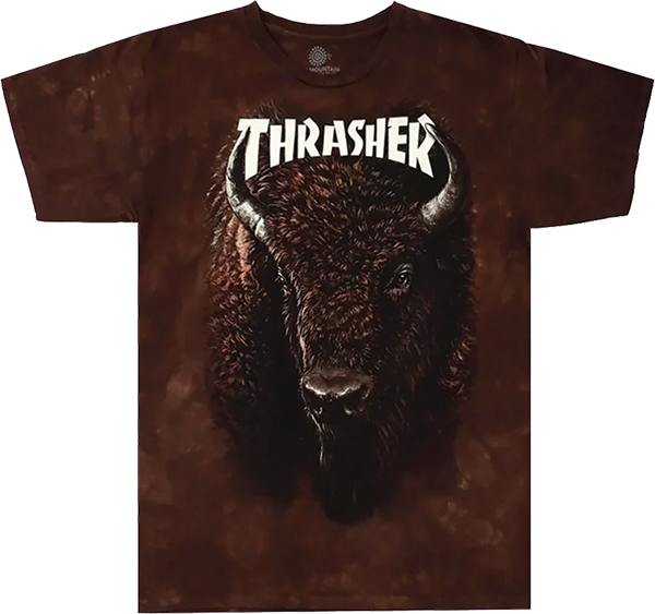 THRASHER BISON SS S-DK.BROWN DIE
