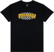THRASHER CHECKERED OVAL SS TSHIRT XLARGE BLACK