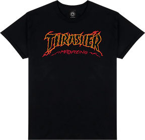 THRASHER CRACKED BY EXTEENAGER SS TSHIRT SMALL BLACK