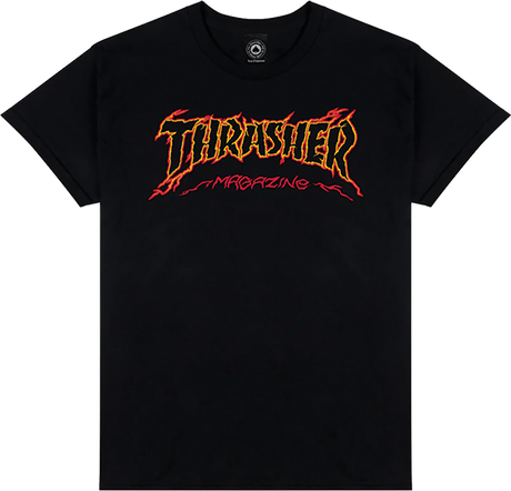 THRASHER CRACKED BY EXTEENAGER SS TSHIRT SMALL BLACK