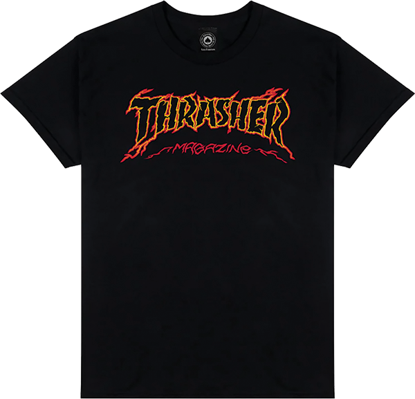 THRASHER CRACKED BY EXTEENAGER SS TSHIRT SMALL BLACK
