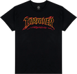 THRASHER CRACKED BY EXTEENAGER SS TSHIRT XLARGE BLACK