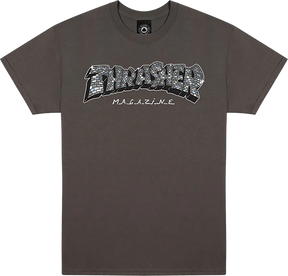 THRASHER DISCO BY SPANKY SS TSHIRT MEDIUM CHARCOAL