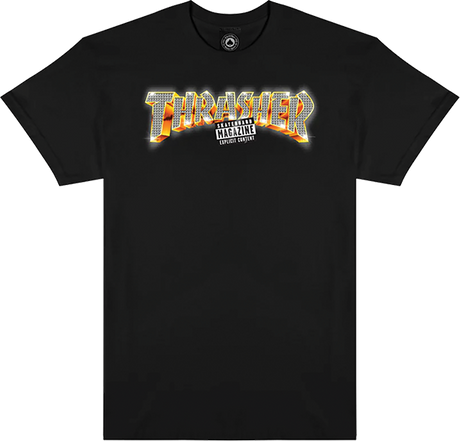 THRASHER EXPLICIT SHORT SLEEVE TSHIRT SMALL BLACK