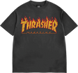 THRASHER FLAME VINTAGE SS TSHIRT SMALL BLACK