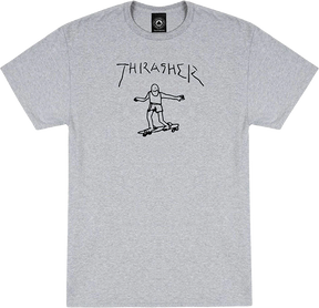 THRASHER GONZ LOGO SS TSHIRT S-GREY/BLACK