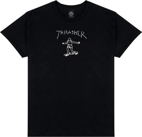 THRASHER GONZ LOGO SS TSHIRT SMALL BLACK/WHITE