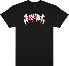 THRASHER HEAVY METAL SHORT SLEEVE TSHIRT XLARGE BLACK
