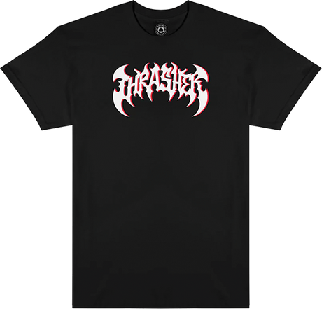 THRASHER HEAVY METAL SHORT SLEEVE TSHIRT XLARGE BLACK