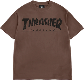 THRASHER MAG LOGO VINTAGE SS TSHIRT M-CHOCOLATE